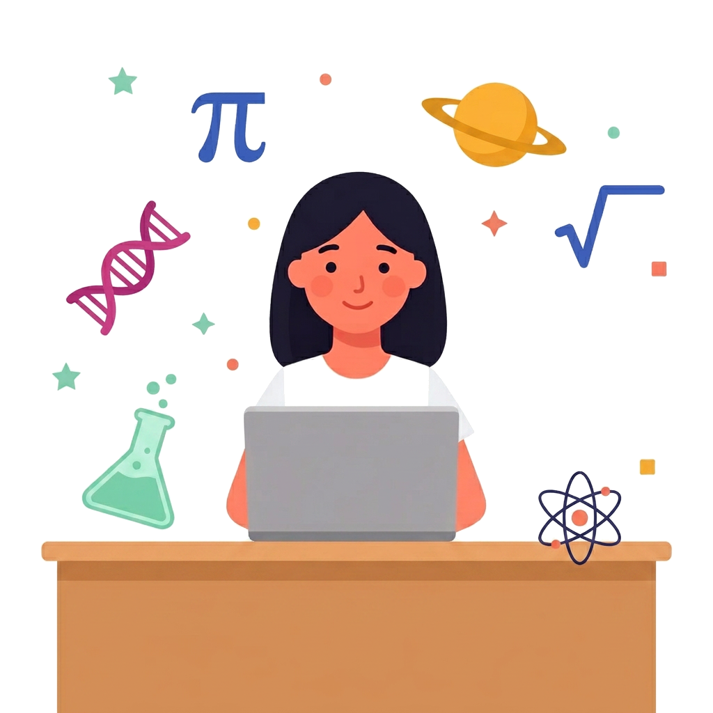 A focused student studying on a laptop
